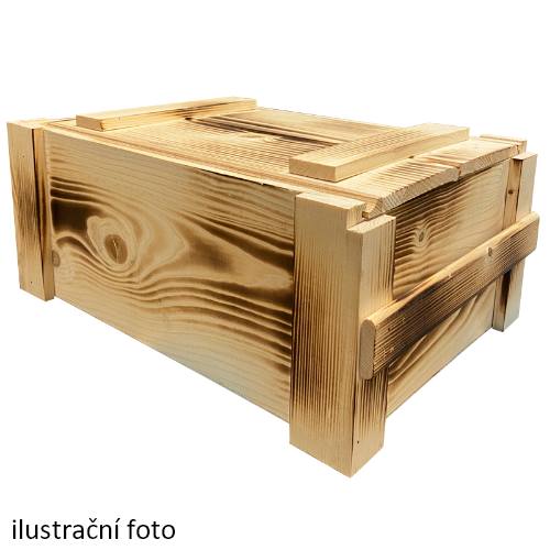 Dřevěná bedna Rustikal na 6 lahví vín